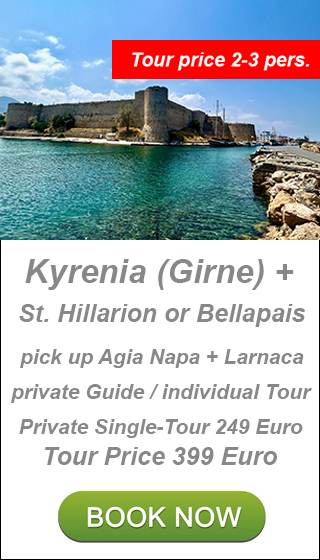 Private Kyrenia Tour,Kyrenia old harbor, Kyrenia Castle, Bellapais Monastery, St. Hilarion Castle, North Cyprus tour, things to do in Cyprus