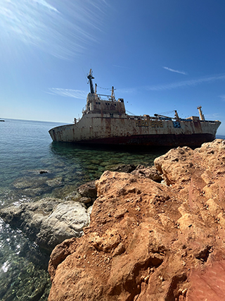 Edro III Shipwreck Cyprus, Cyprus shipwreck tour, abandoned ship Cyprus, lost places Cyprus