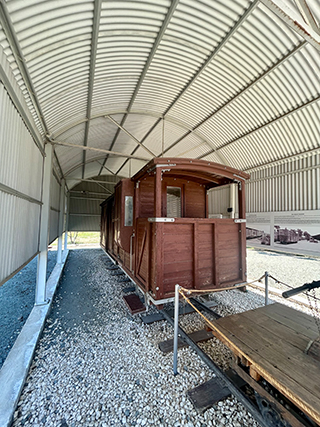 Old Cyprus railway equipment and exhibits