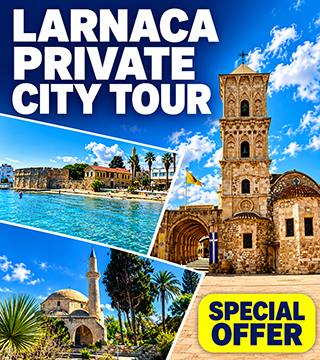 Private Larnaca city tour featuring Saint Lazarus Church, Larnaca Castle and Hala Sultan Tekke – special offer